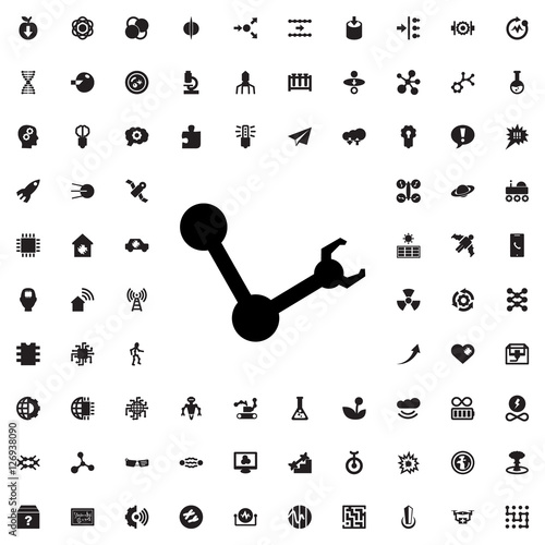 robot arm icon illustration