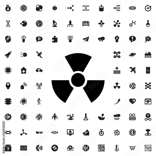 radiation icon illustration