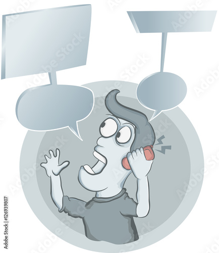 man having conversation on the phone roaming 