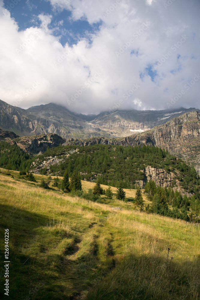 Mountain landscape in Alps