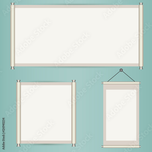 Various size of traditional chinese scroll