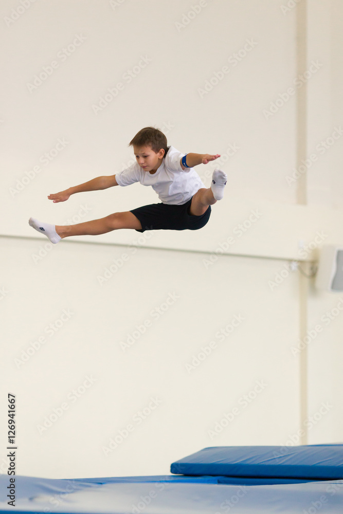 Gomel, Belarus - 12 November 2016: Sports competitions in acrobatics among boys and girls born in 2005-2006 Gomel, Belarus - 12 November 2016: Sports competitions in acrobatics among boys and girls born in 2005-2006