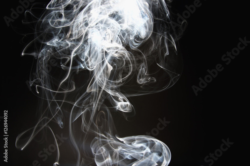 White smoke  on a dark backgrounds
