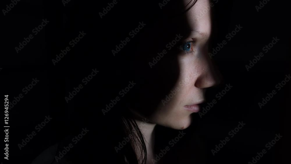 4k Horror Shot of a Dirty Zombie Woman Looking Through a Hole 4k Horror Shot of a Dirty Zombie Woman Looking Through a Hole