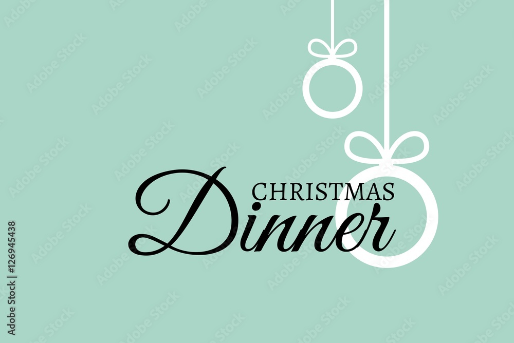 Christmas Message on BlueGreen Background Design Christmas Message on BlueGreen Background Design