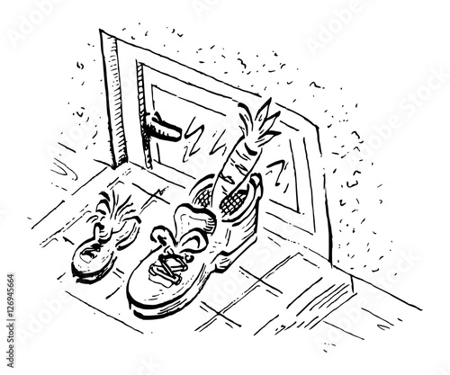 Sinterklaas schoen zetten