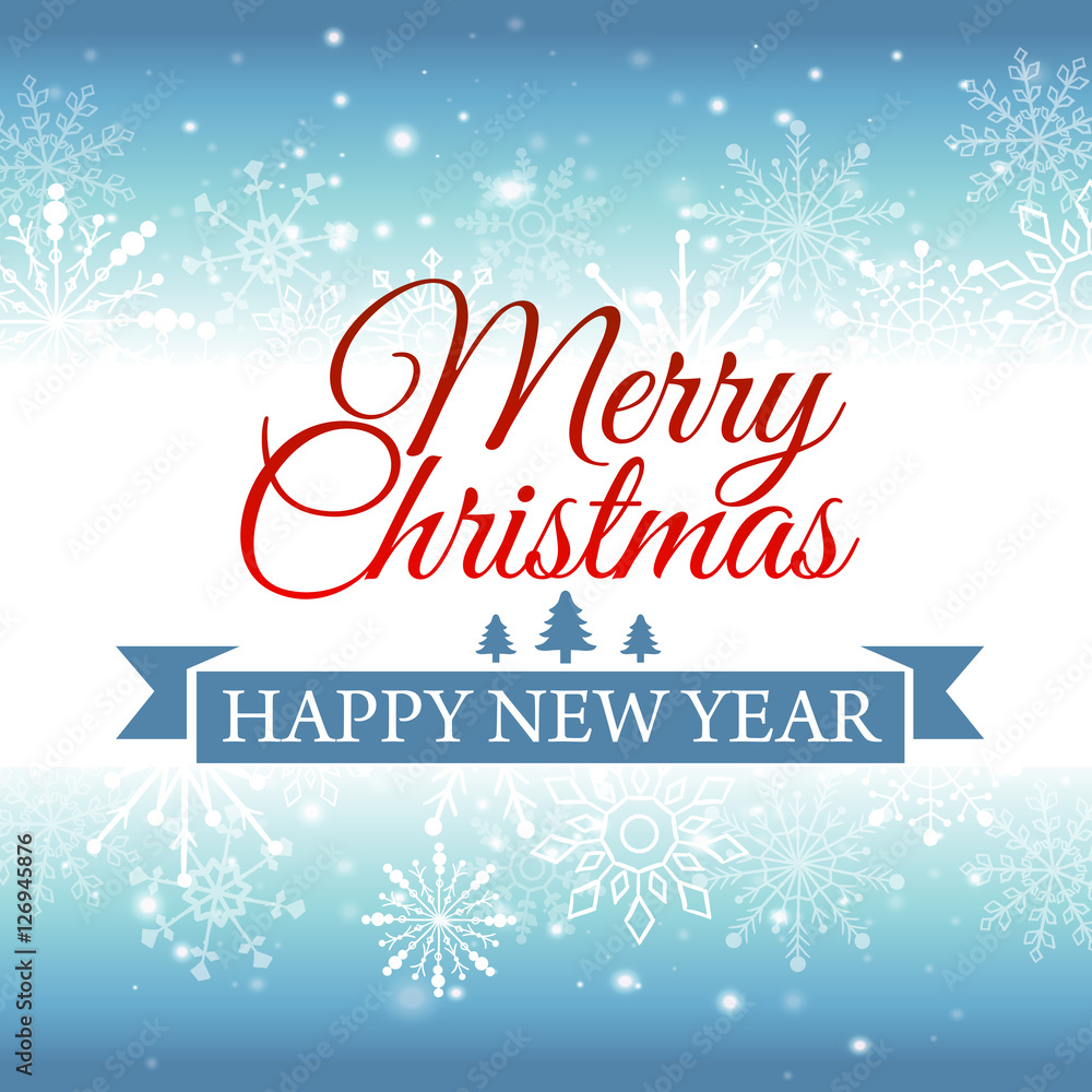 E-card for Happy New Year and Merry Christmas. Vector illustration. E-card for Happy New Year and Merry Christmas. Vector illustration.