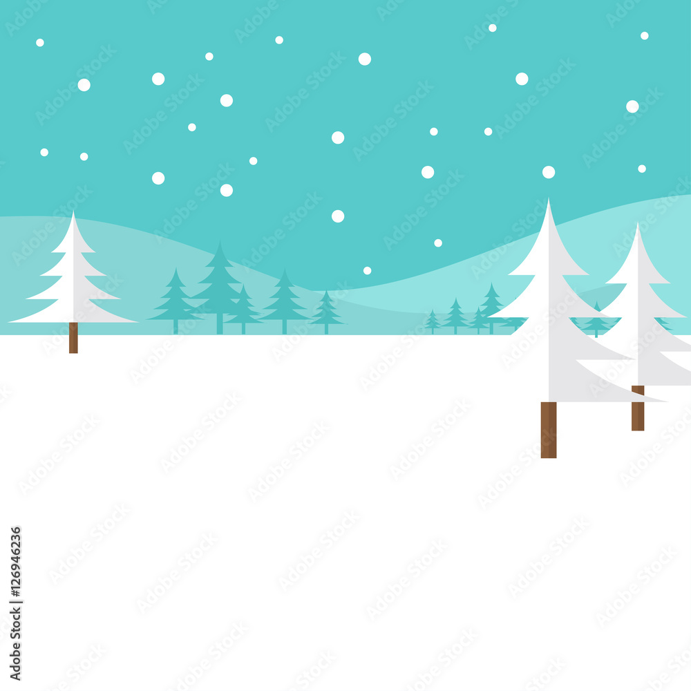 snow background. vector illustration. christmas design concept.