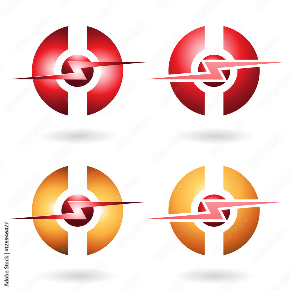 Thunder Sphere Abstract Icon Thunder Sphere Abstract Icon