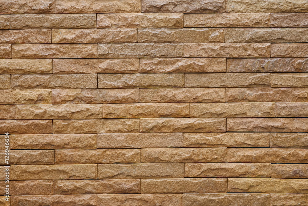 Obraz premium Brown bricks wall pattern.