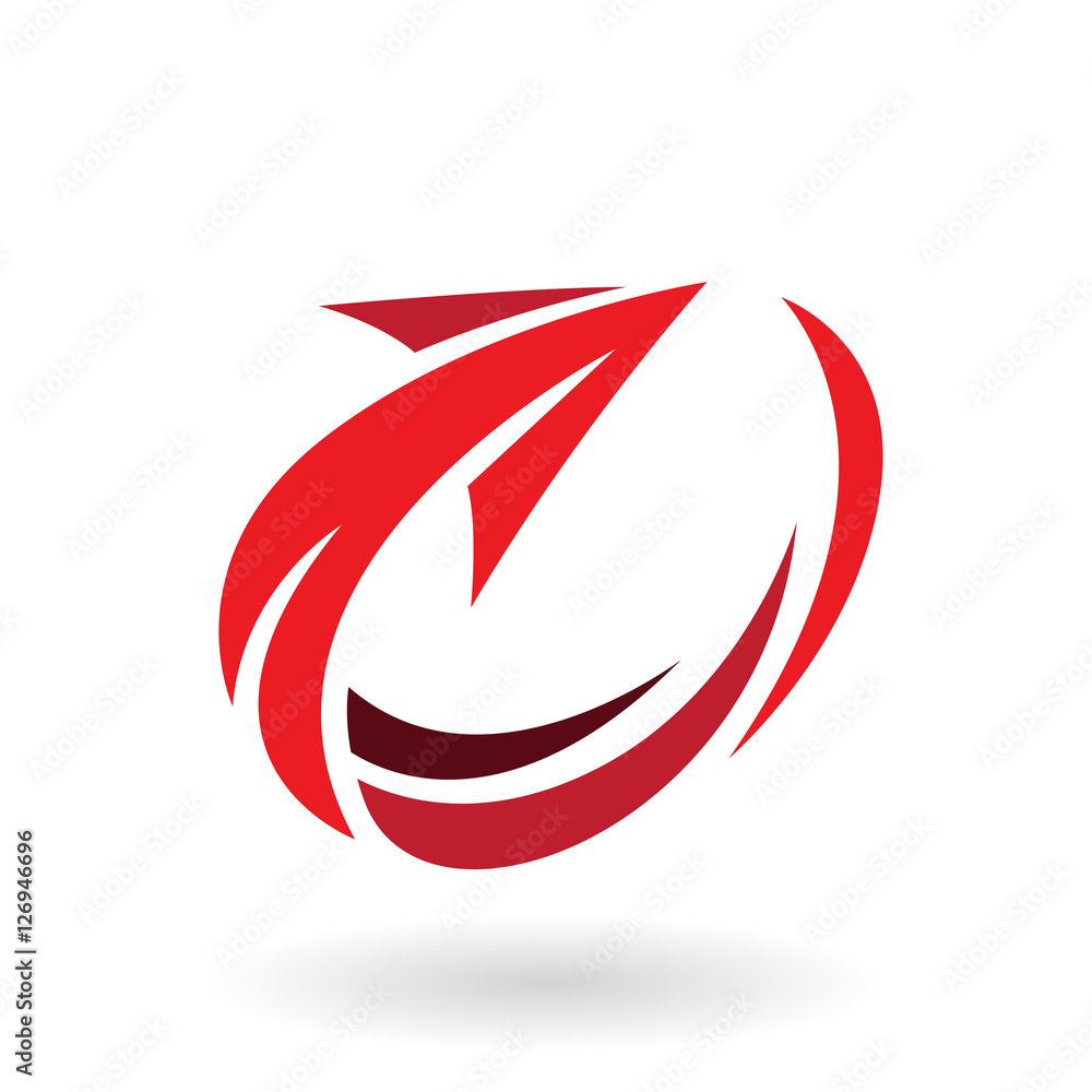 Abstract Rotating Arrow Icon Abstract Rotating Arrow Icon