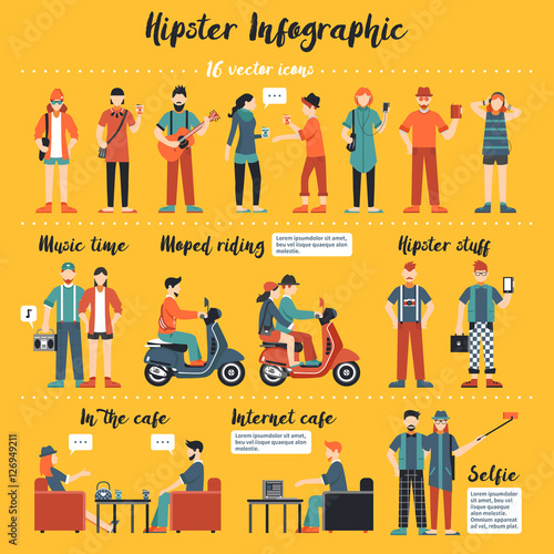 Hipster Infographics Illustration