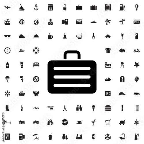 luggage icon illustration