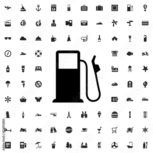 gas station icon illustration