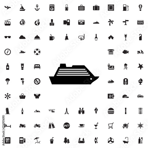 boat icon illustration