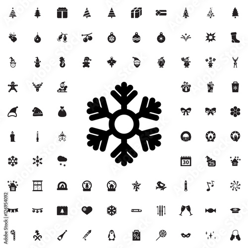 snowflake icon illustration