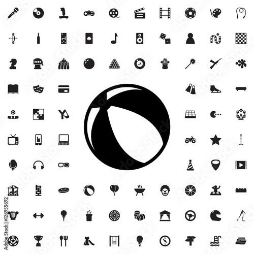 beach ball icon illustration