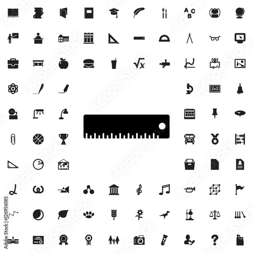ruler icon illustration