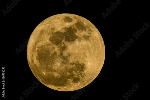 Super Moon from Phatthalung province, Thailand.  14-11-2016  18:20pm photo