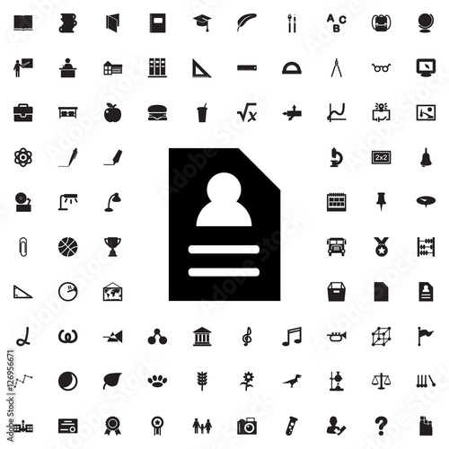 resume icon illustration