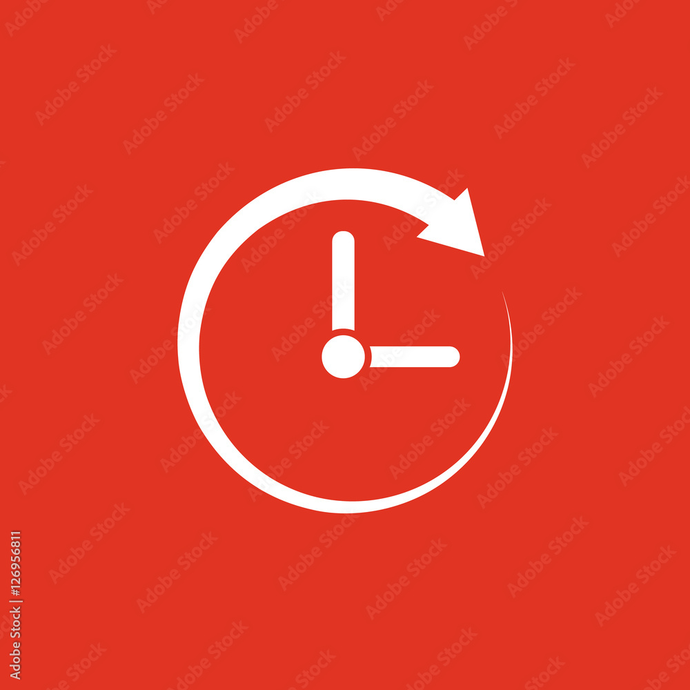 Time, clock icon. Time and watch, timer, clock symbol. UI. Web. Logo. Sign. Flat design. App. Stock Time, clock icon. Time and watch, timer, clock symbol. UI. Web. Logo. Sign. Flat design. App. Stock
