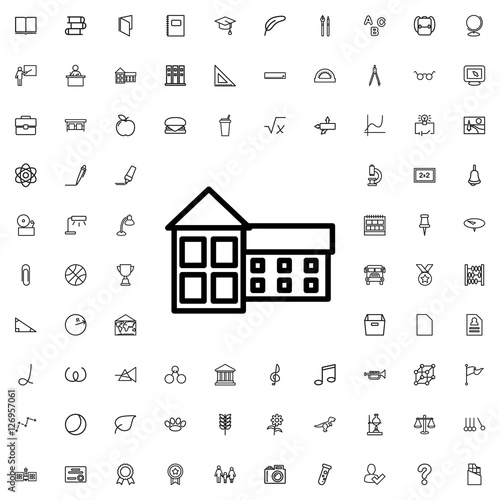 school icon illustration