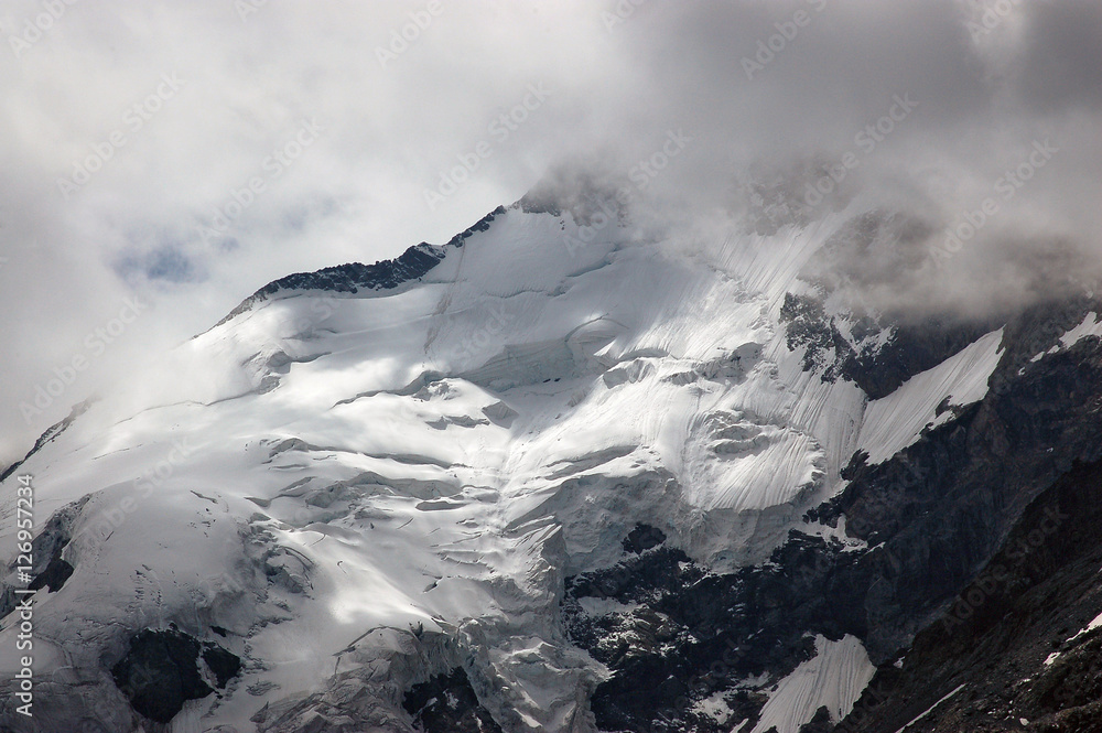 Glacier of Bernina Alps - Engadine Switzerland