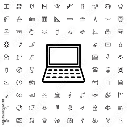 laptop icon illustration