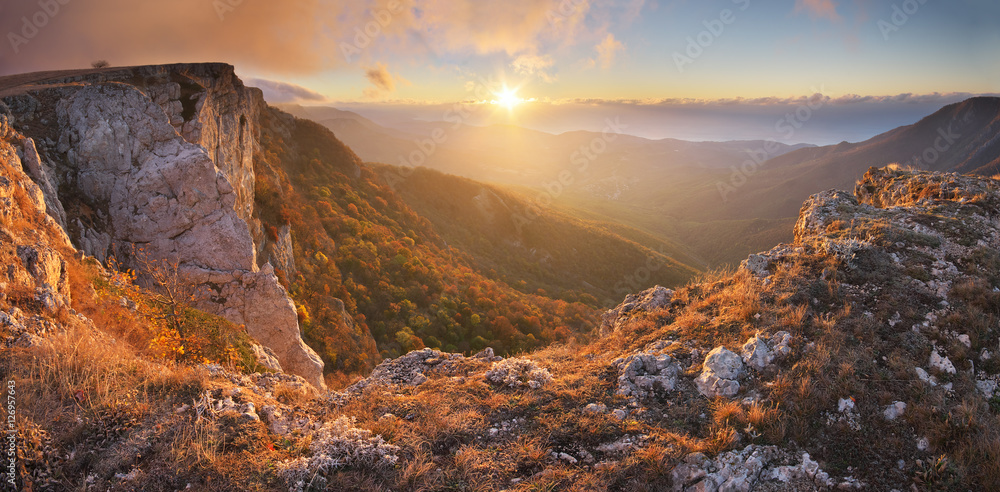 Mountain panorama landscape
