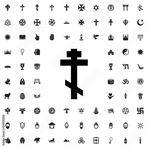 christian cross icon illust...