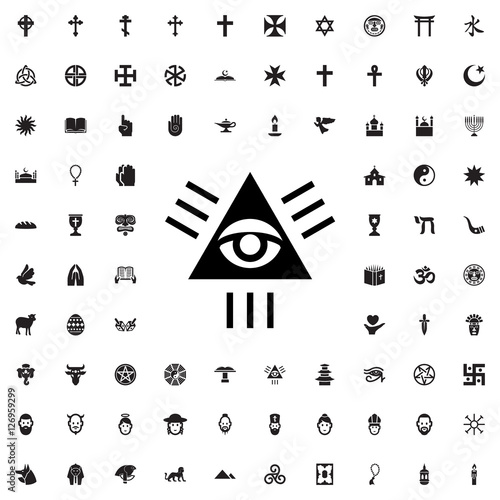 seeing eye icon illustration