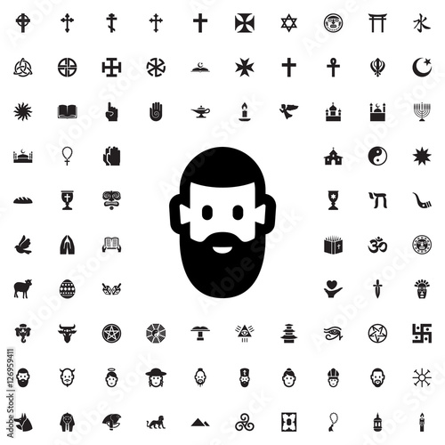 monk icon illustration