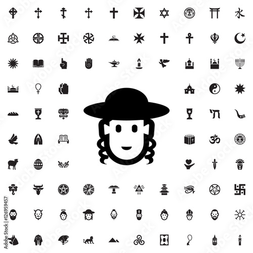 monk icon illustration