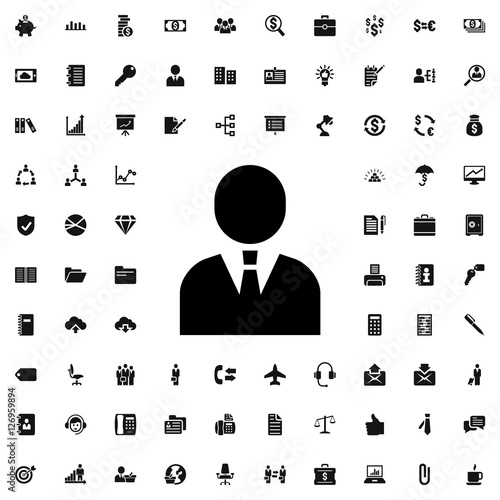 businessman icon illustration