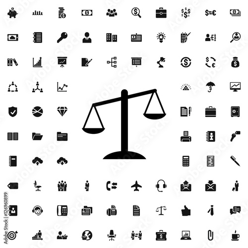 scales icon illustration