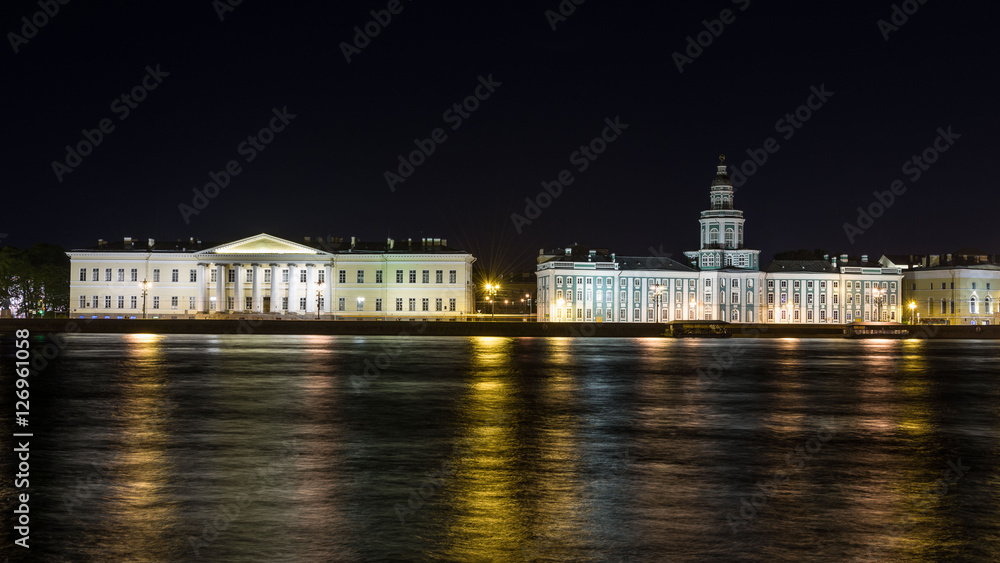 Nightview over Saint Petersburg