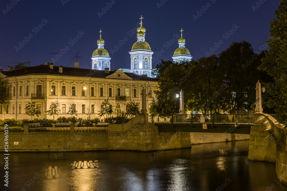 Saint Nicholas Naval Cathedral in Saint Petersburg