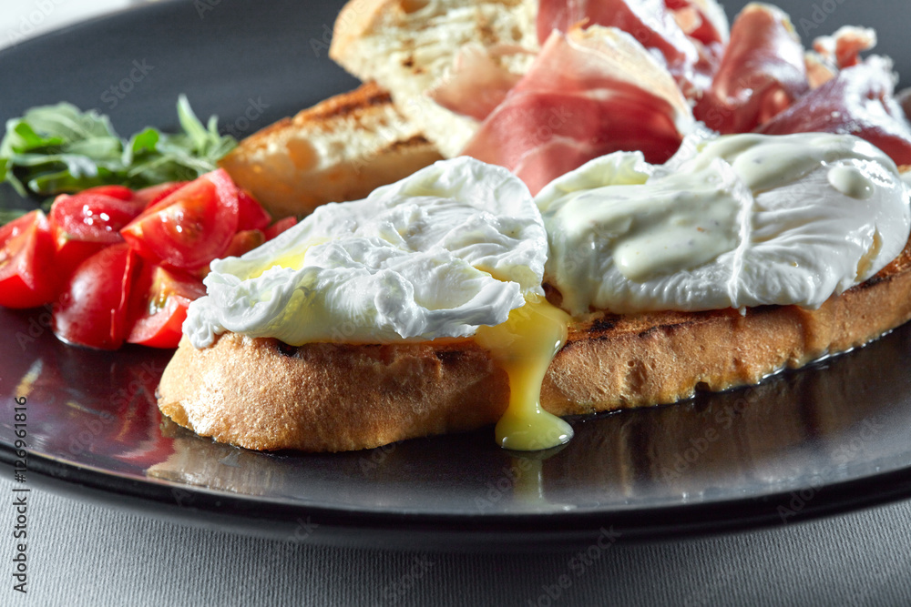 Eggs benedict for breakfast