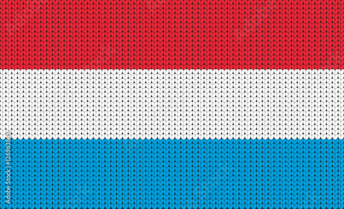 Knitted flag of Luxembourg