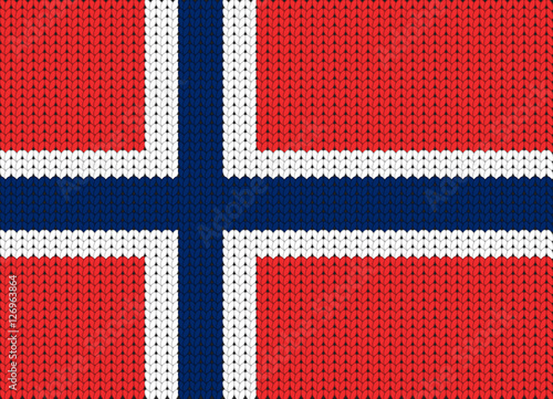 Knitted flag of Norway