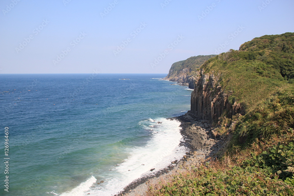 長崎県平戸市の塩俵の断崖 長崎県平戸市の塩俵の断崖