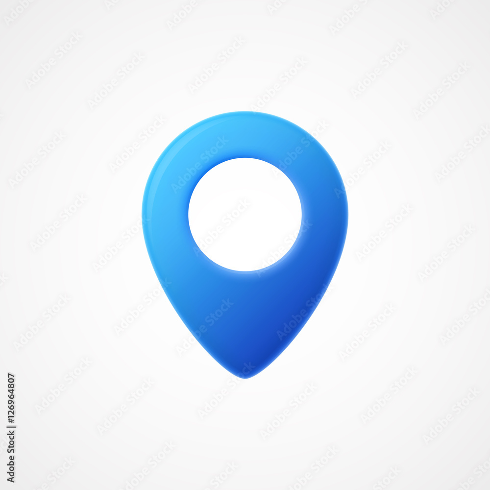 3d Map pointer icon. Map Markers. Vector illustration 3d Map pointer icon. Map Markers. Vector illustration