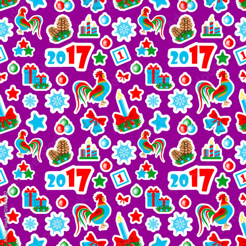 Christmas seamless pattern.