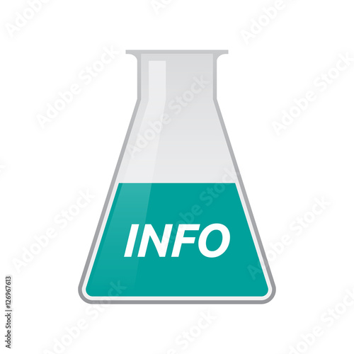 Isolated test tube with    the text INFO