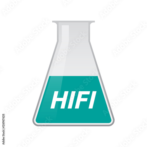 Isolated test tube with    the text HIFI