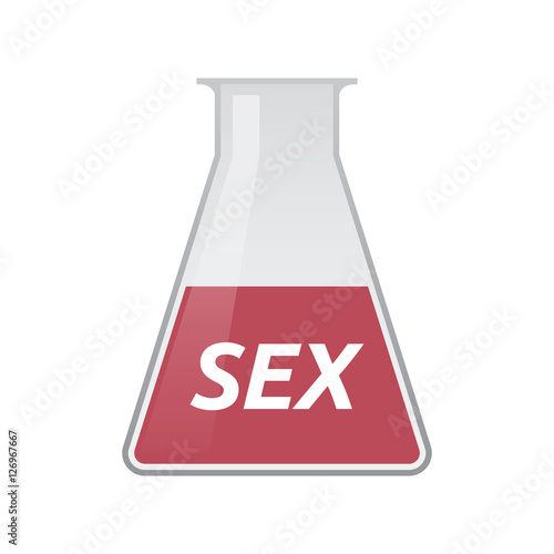 Isolated test tube with    the text SEX