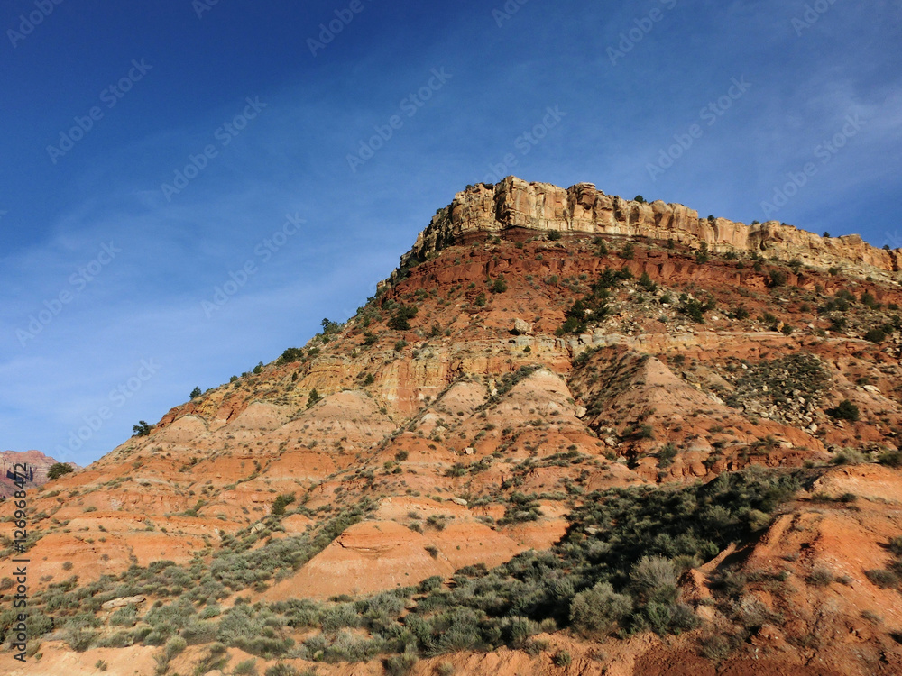 Majestic American plateau rock formation