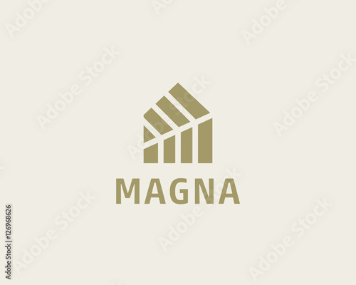 Leaf home logo design. Eco house vector logotype. Green energy creative sign symbol. Nature product farm icon.