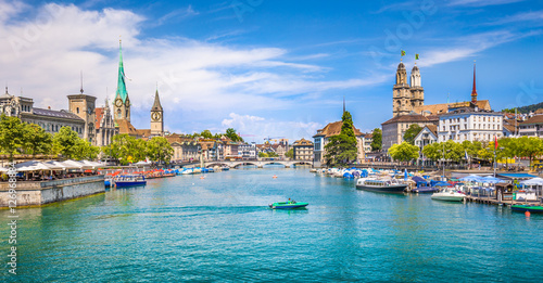 Zürich city center with river Limmat, Switzerland © JFL Photography
