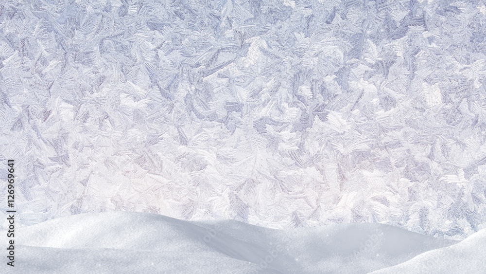 snowdrift and frost ornament christmas background snowdrift and frost ornament christmas background